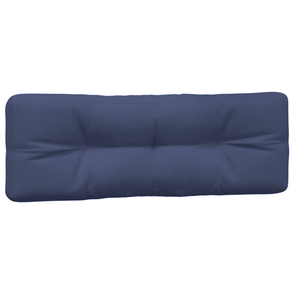Cuscini per Pallet 2 pz Blu Marino in Tessuto