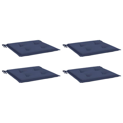 Cuscini per Pallet 4 pz Blu Marino 40x40x3 cm in Tessuto Oxford