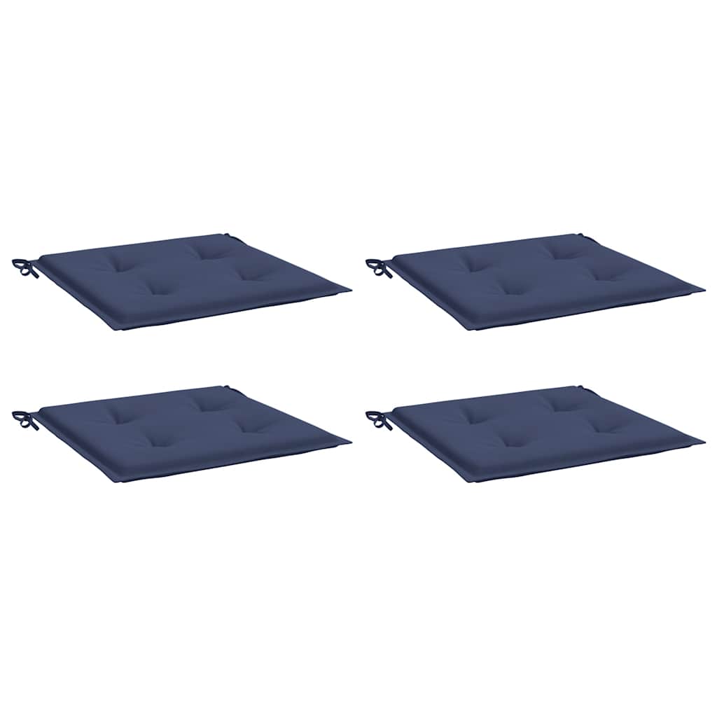 Cuscini per Pallet 4 pz Blu Marino 50x50x3 cm in Tessuto Oxford