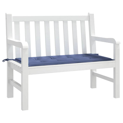 Cuscino Panca da Giardino Blu Marino 100x50x3 cm Tessuto Oxford