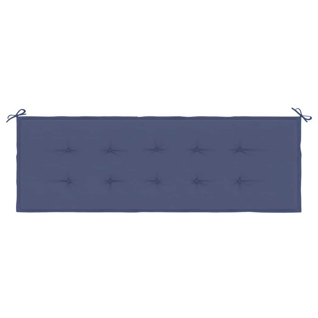 Cuscino Panca da Giardino Blu Marino 150x50x3 cm Tessuto Oxford