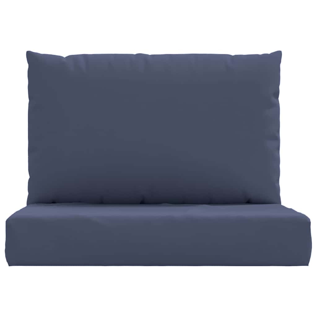 Cuscini per Pallet 2 pz Blu Marino in Tessuto