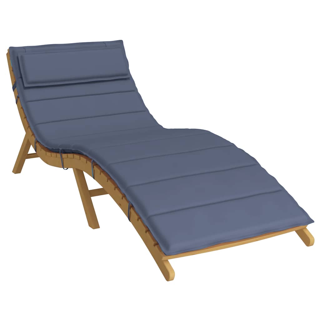 Cuscino per Lettino Blu Marino 180x60x4 cm in Tessuto Oxford