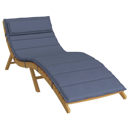 Cuscino per Lettino Blu Marino 180x60x4 cm in Tessuto Oxford