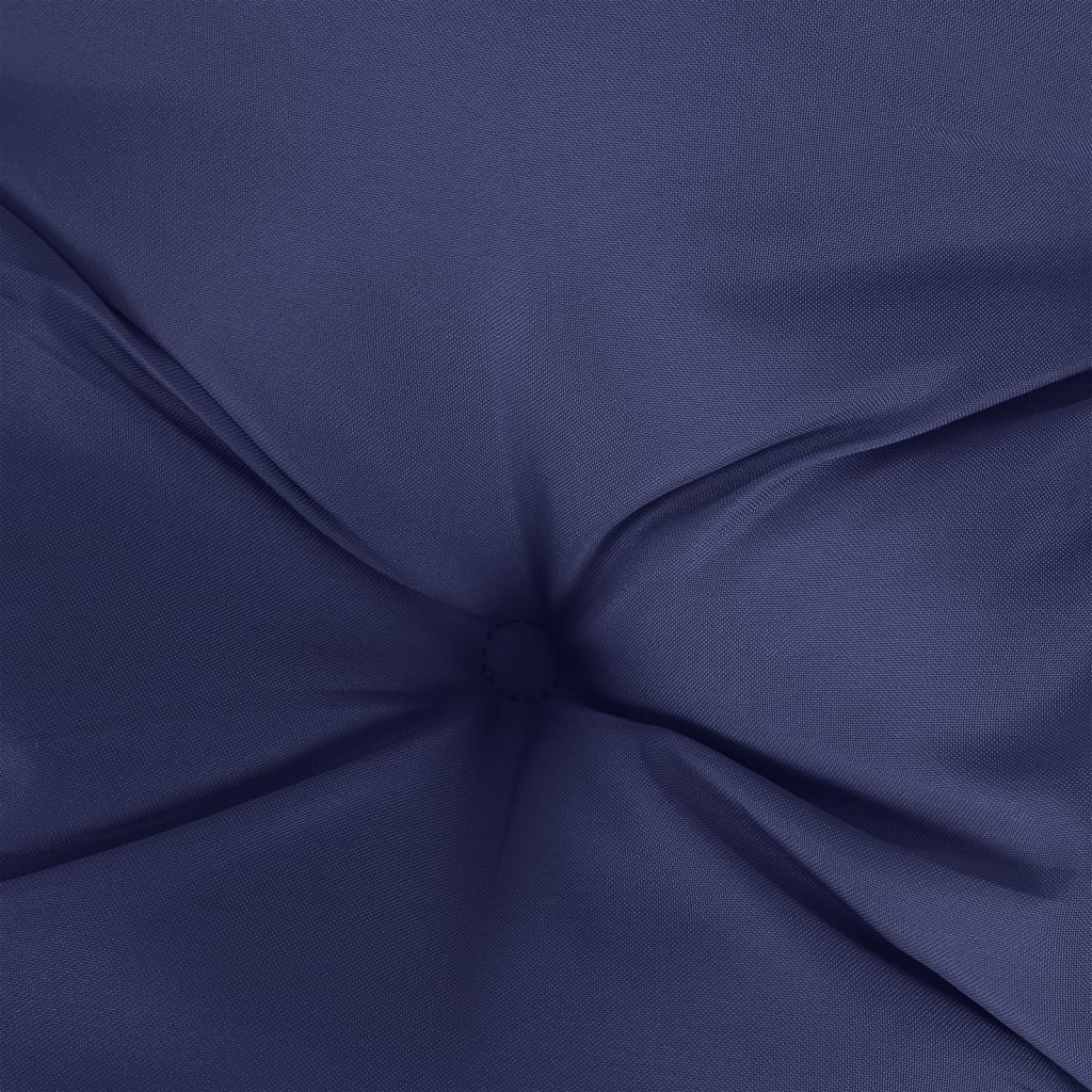 Cuscino Rotondo Blu Marino Ã˜ 100x11 cm in Tessuto Oxford