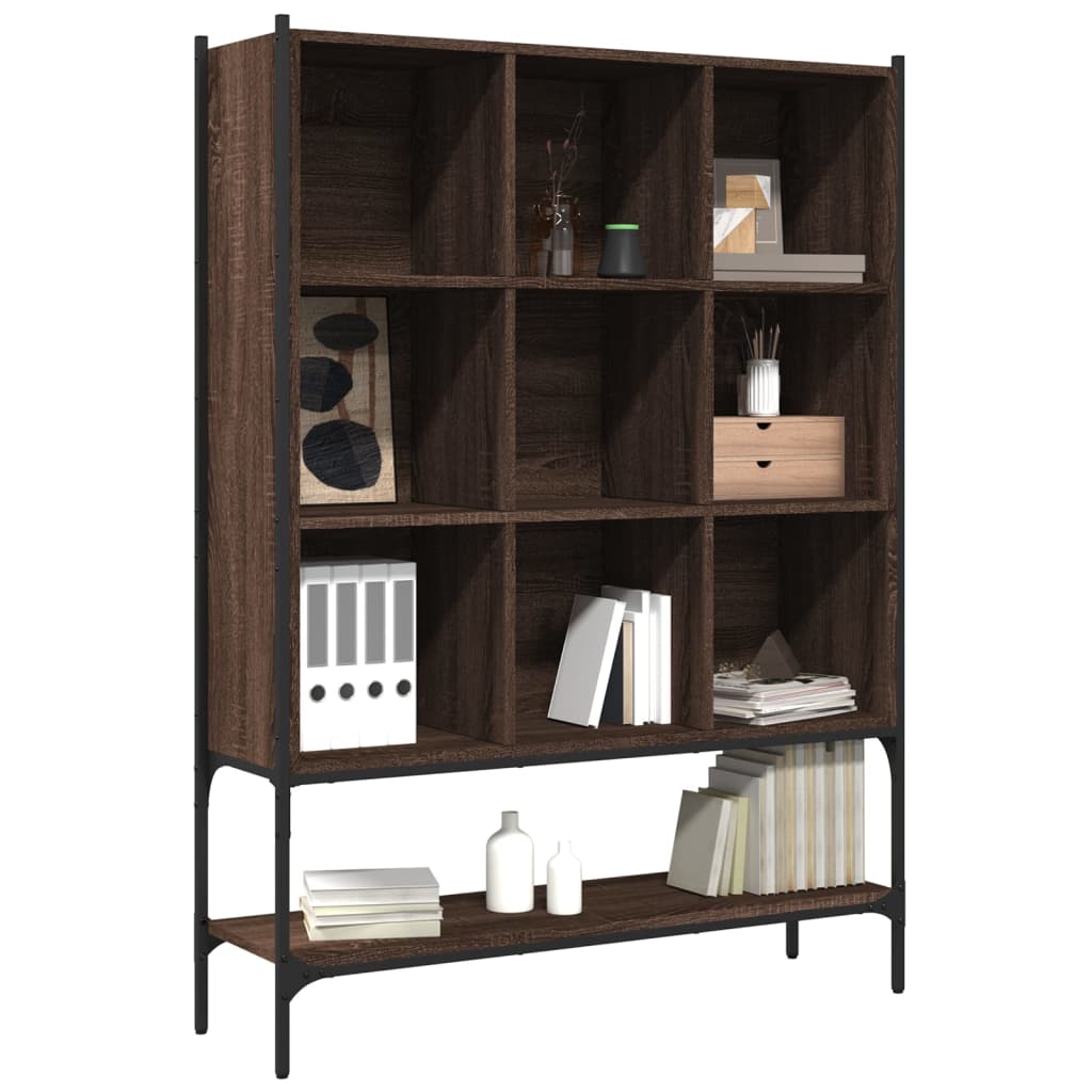 Libreria Rovere Marrone 102x30x141,5 cm in Legno Multistrato