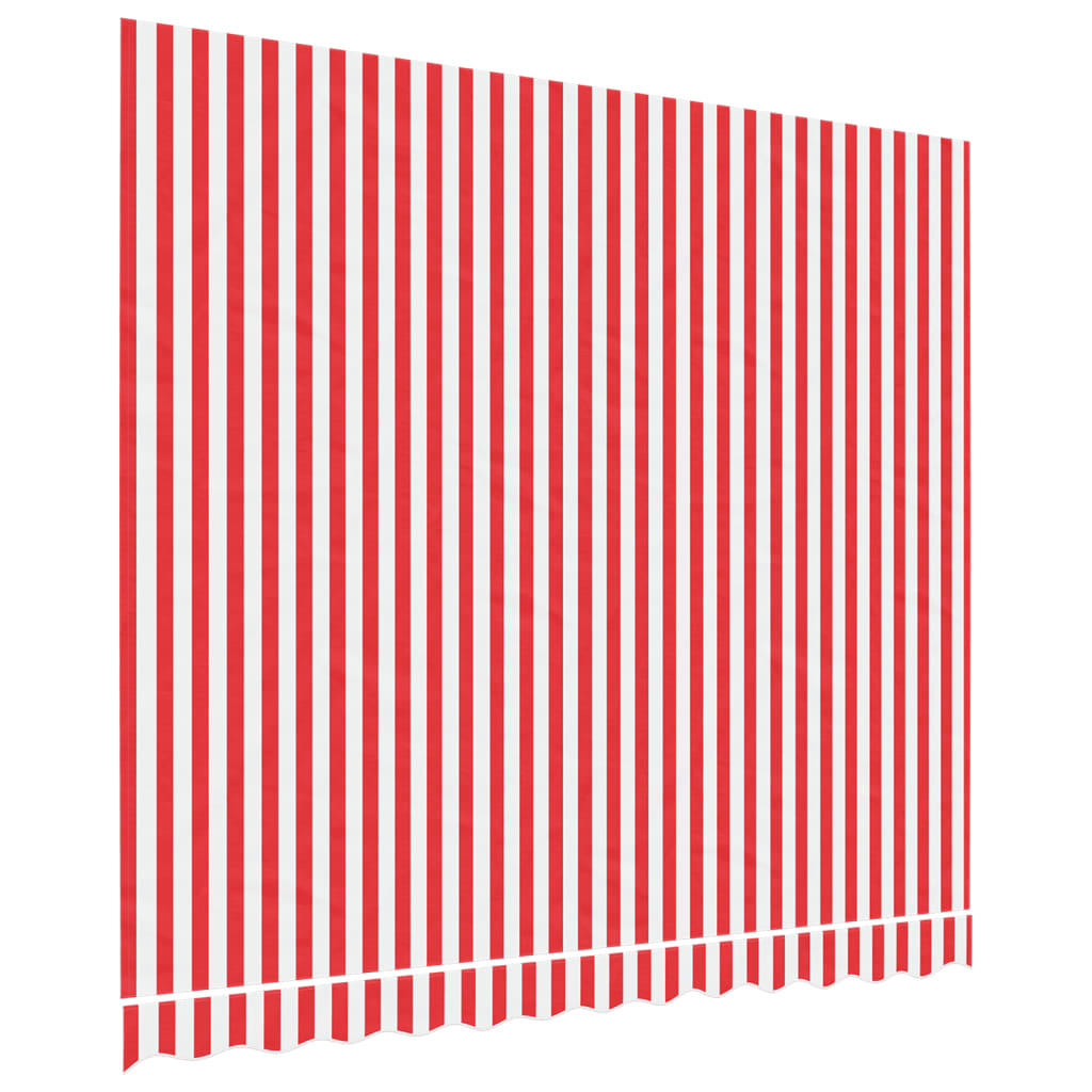 Tessuto di Ricambio per Tenda Strisce Rosse e Bianche 3x2,5 m