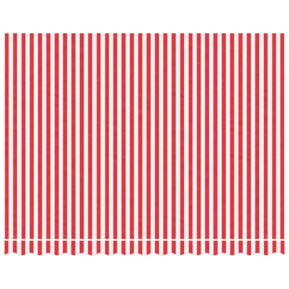 Tessuto di Ricambio per Tenda Strisce Rosse e Bianche 3,5x2,5 m