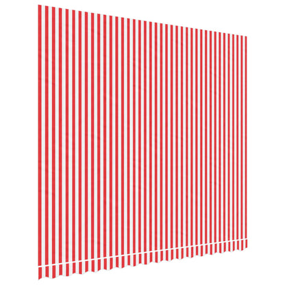 Tessuto di Ricambio per Tenda Strisce Rosse e Bianche 4x3,5 m