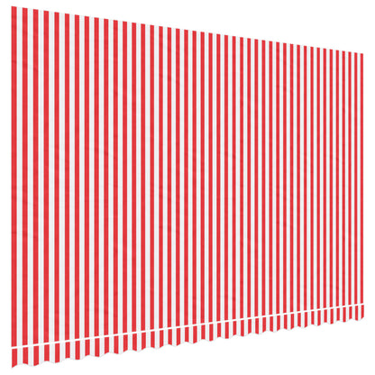 Tessuto di Ricambio per Tenda Strisce Rosse e Bianche 4,5x3 m