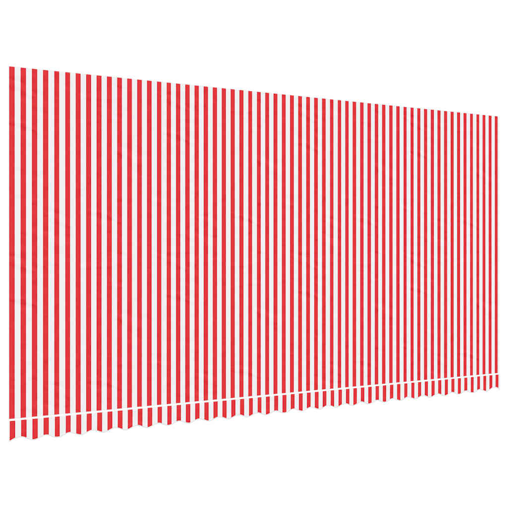 Tessuto di Ricambio per Tenda Strisce Rosse e Bianche 6x3 m