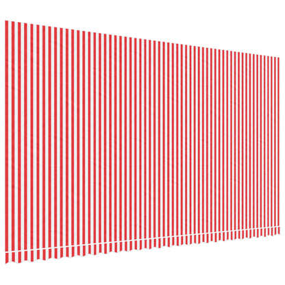 Tessuto di Ricambio per Tenda Strisce Rosse e Bianche 6x3,5 m