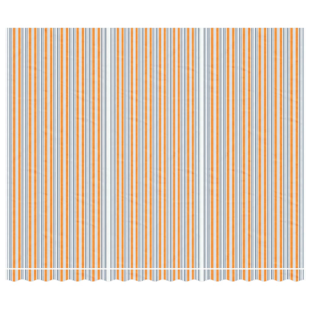 Tessuto di Ricambio per Tenda Strisce Multicolore 4,5x3,5 m