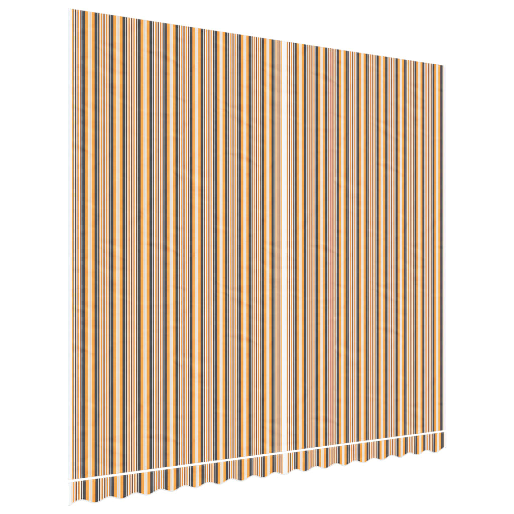 Tessuto di Ricambio per Tenda Strisce Multicolore 4x3,5 m