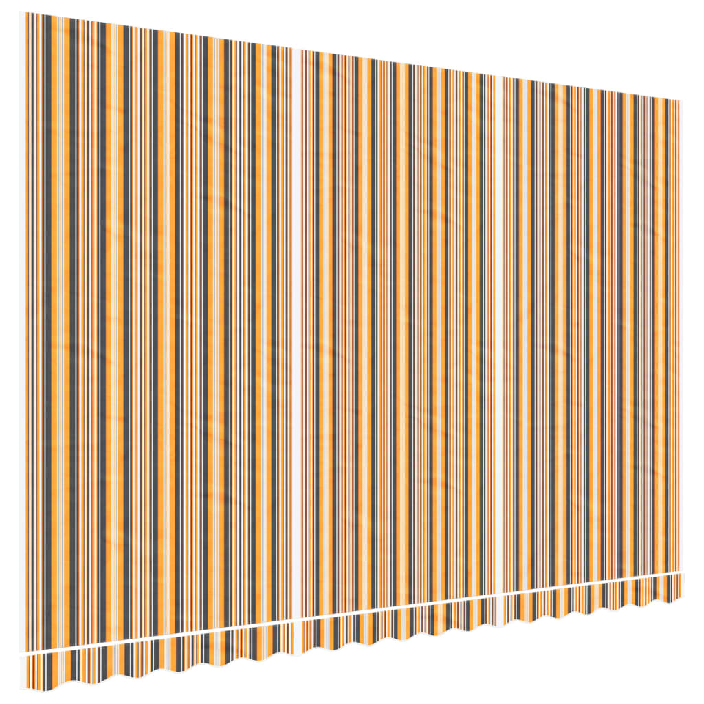 Tessuto di Ricambio per Tenda Strisce Multicolore 4,5x3 m