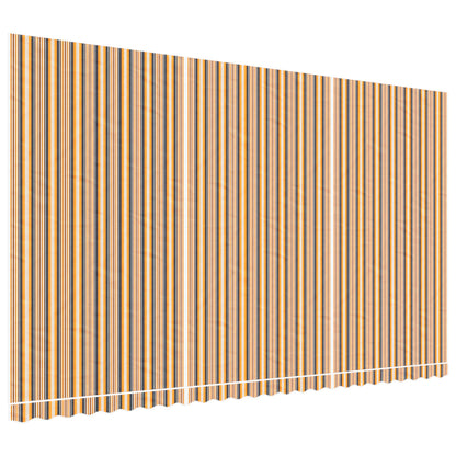 Tessuto di Ricambio per Tenda Strisce Multicolore 6x3,5 m