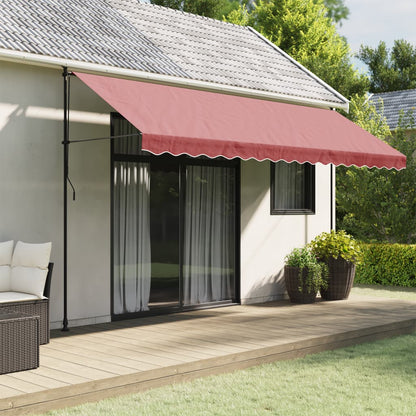Tessuto di Ricambio per Mantovana Tenda Strisce Bordeaux 4,5 m