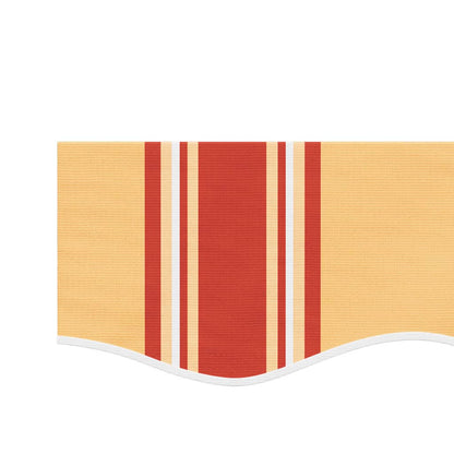 Tessuto Ricambio per Mantovana Tenda Righe Giallo Arancione 6 m