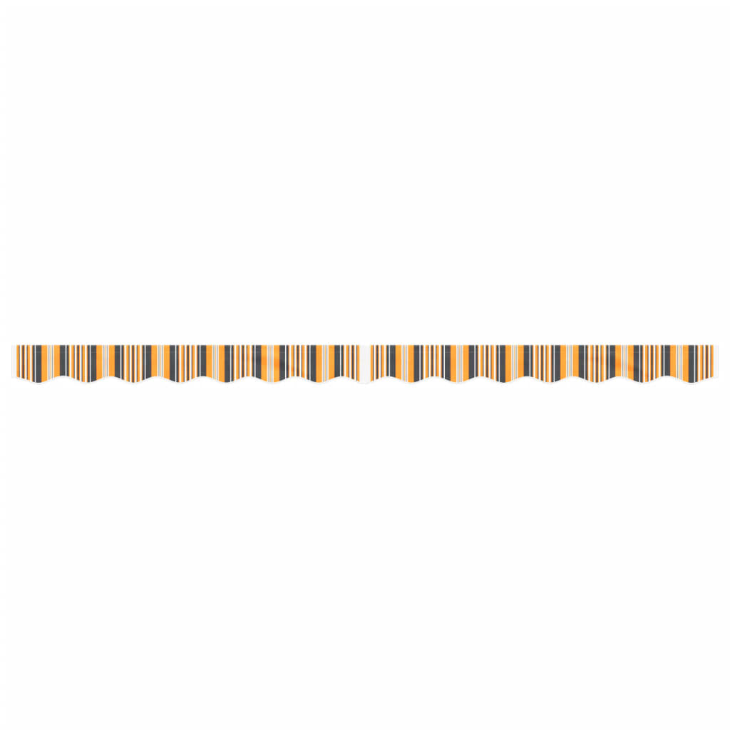 Tessuto Ricambio per Mantovana Tenda Righe Giallo Grigio 3,5 m