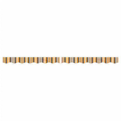 Tessuto Ricambio per Mantovana Tenda Righe Giallo Grigio 3,5 m