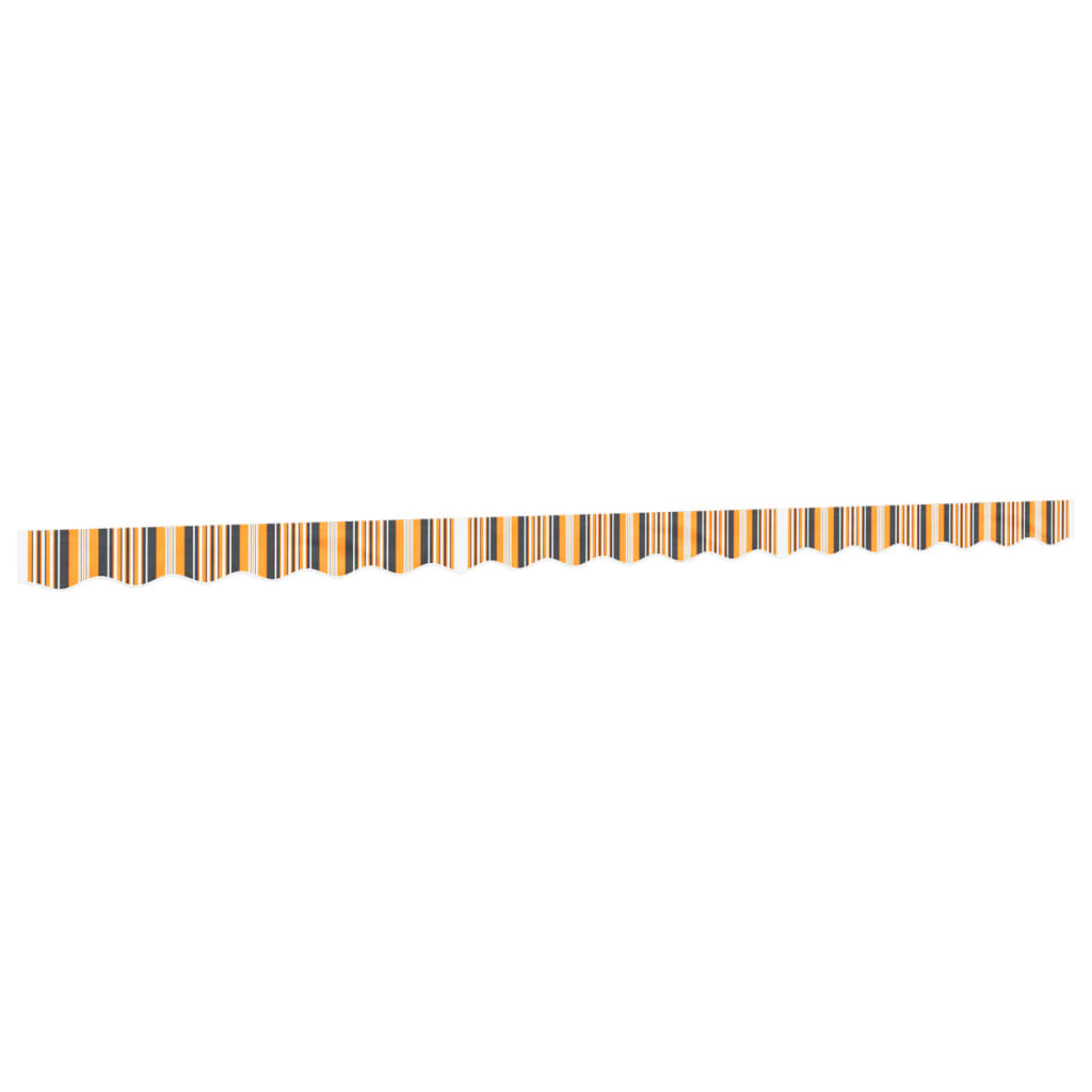 Tessuto Ricambio per Mantovana Tenda Righe Giallo Grigio 4,5 m