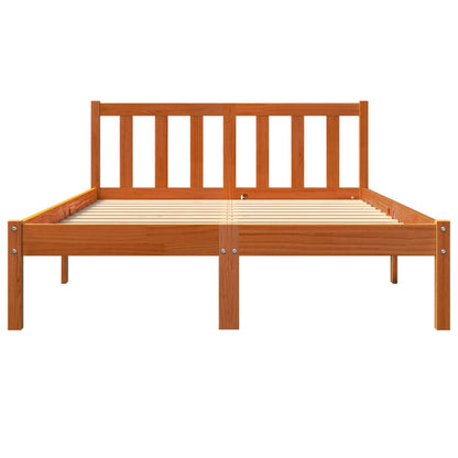 Letto senza Materasso Marrone Cera 120x190 cm in Legno di Pino