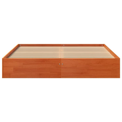 Letto senza Materasso Marrone Cera 120x190 cm in Legno di Pino