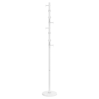 Appendiabiti Bianco 176 cm in Ferro Verniciato a Polvere