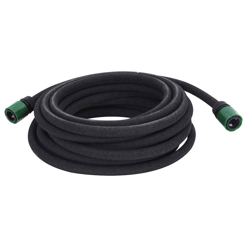 Tubo di Irrigazione da Giardino Nero 0,6" 10 m in Gomma