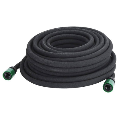 Tubo di Irrigazione da Giardino Nero 0,6" 25 m in Gomma