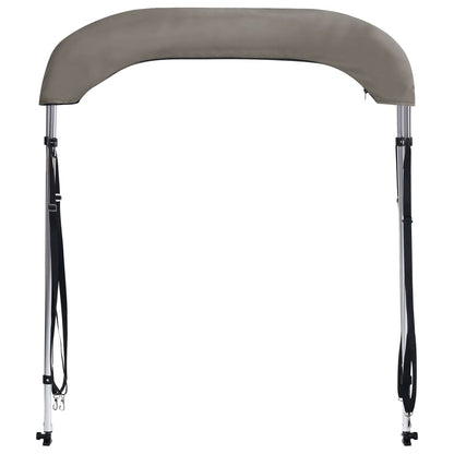 Bimini di Prua con Tendalino 2 Archi Grigio 150x120x110 cm