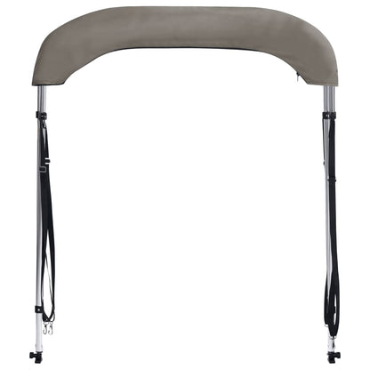 Bimini di Prua con Tendalino 2 Archi Grigio 180x130x110 cm