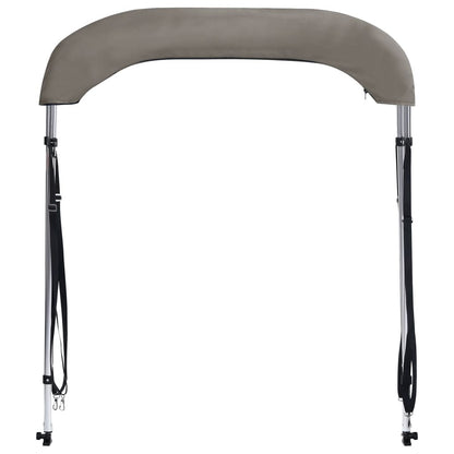 Bimini di Prua con Tendalino 2 Archi Grigio 180x150x110 cm