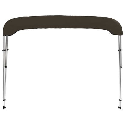 Bimini di Prua con Tendalino 3 Archi Nero 183x140x137 cm