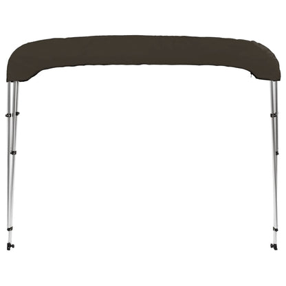 Bimini di Prua con Tendalino 3 Archi Nero 183x196x137 cm
