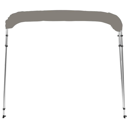Bimini di Prua con Tendalino 4 Archi Grigio 243x244x137 cm