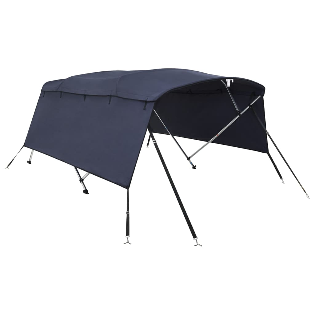 Bimini di Prua con Pareti Laterali 4 Archi 243x(200-213)x137cm