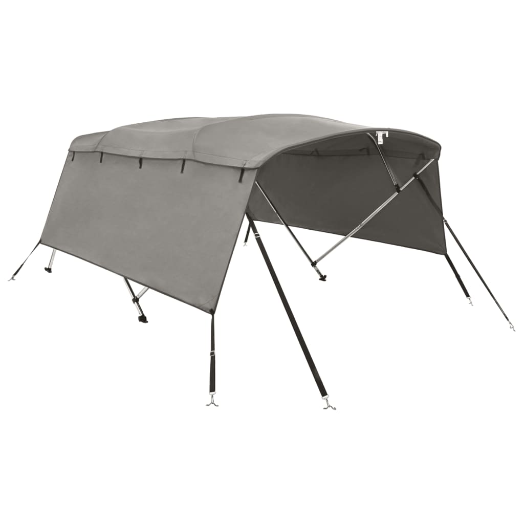 Bimini di Prua con Pareti Laterali 4 Archi 243x(185-198)x137cm