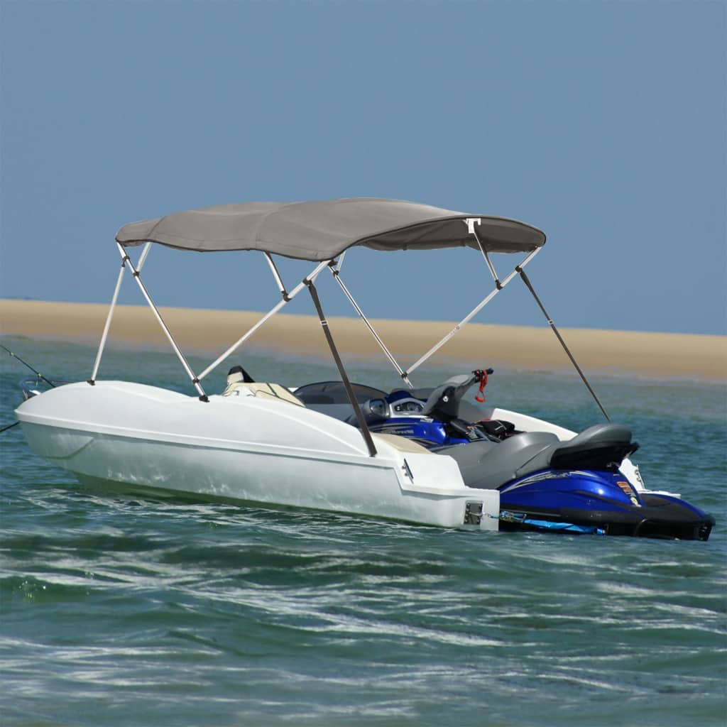 Bimini di Prua con Pareti Laterali 4 Archi 243x(185-198)x137cm
