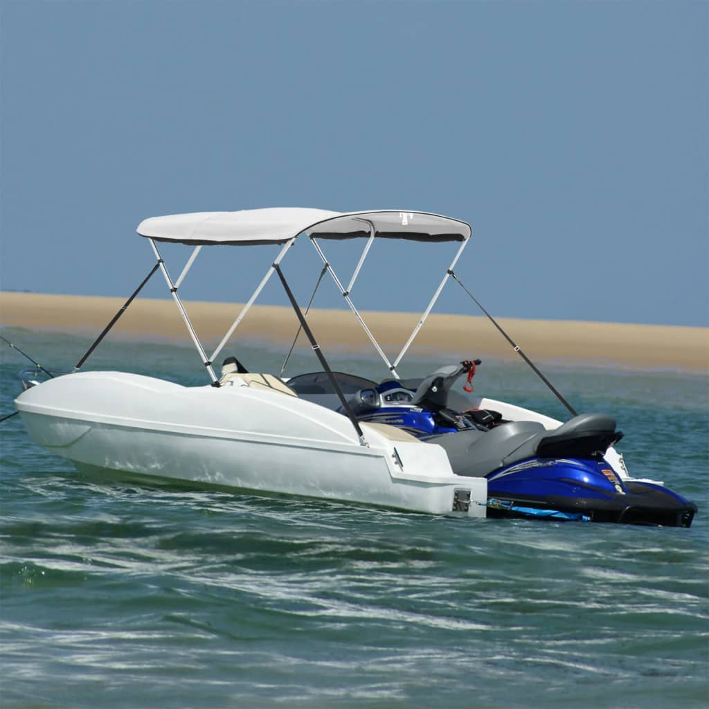 Bimini di Prua Pareti Laterali Rete 3 Archi 183x(185-198)x137cm