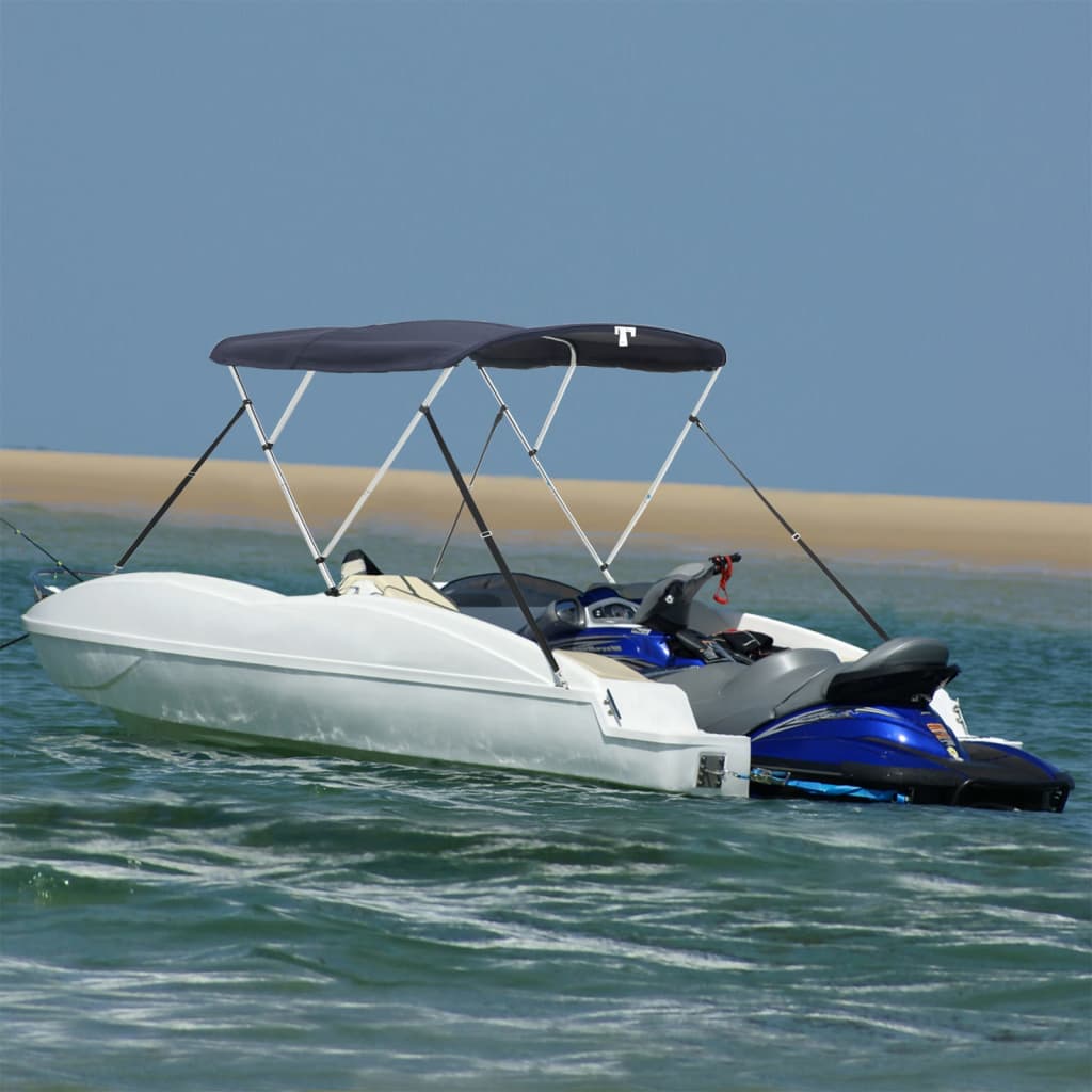 Bimini di Prua Pareti Laterali Rete 3 Archi 183x(137-152)x137cm
