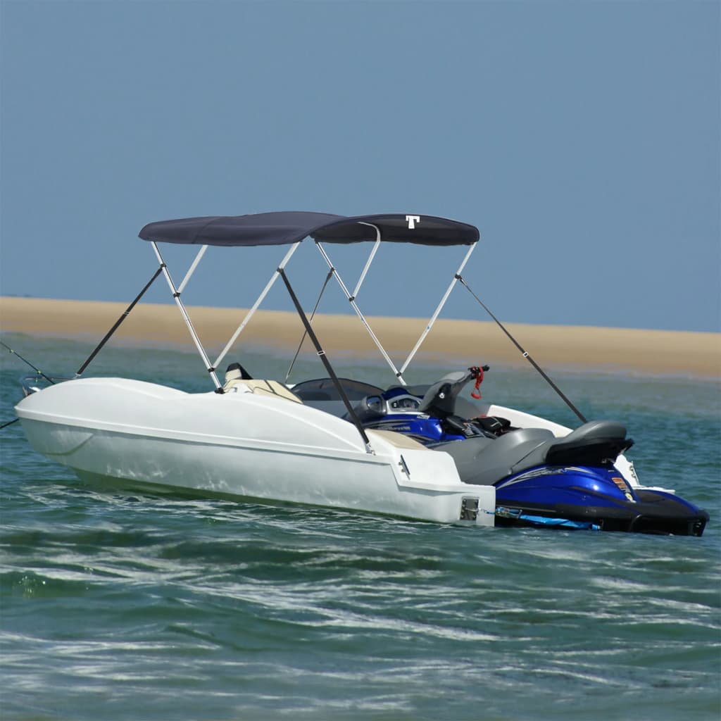 Bimini di Prua Pareti Laterali Rete 3 Archi 183x(170-182)x137cm