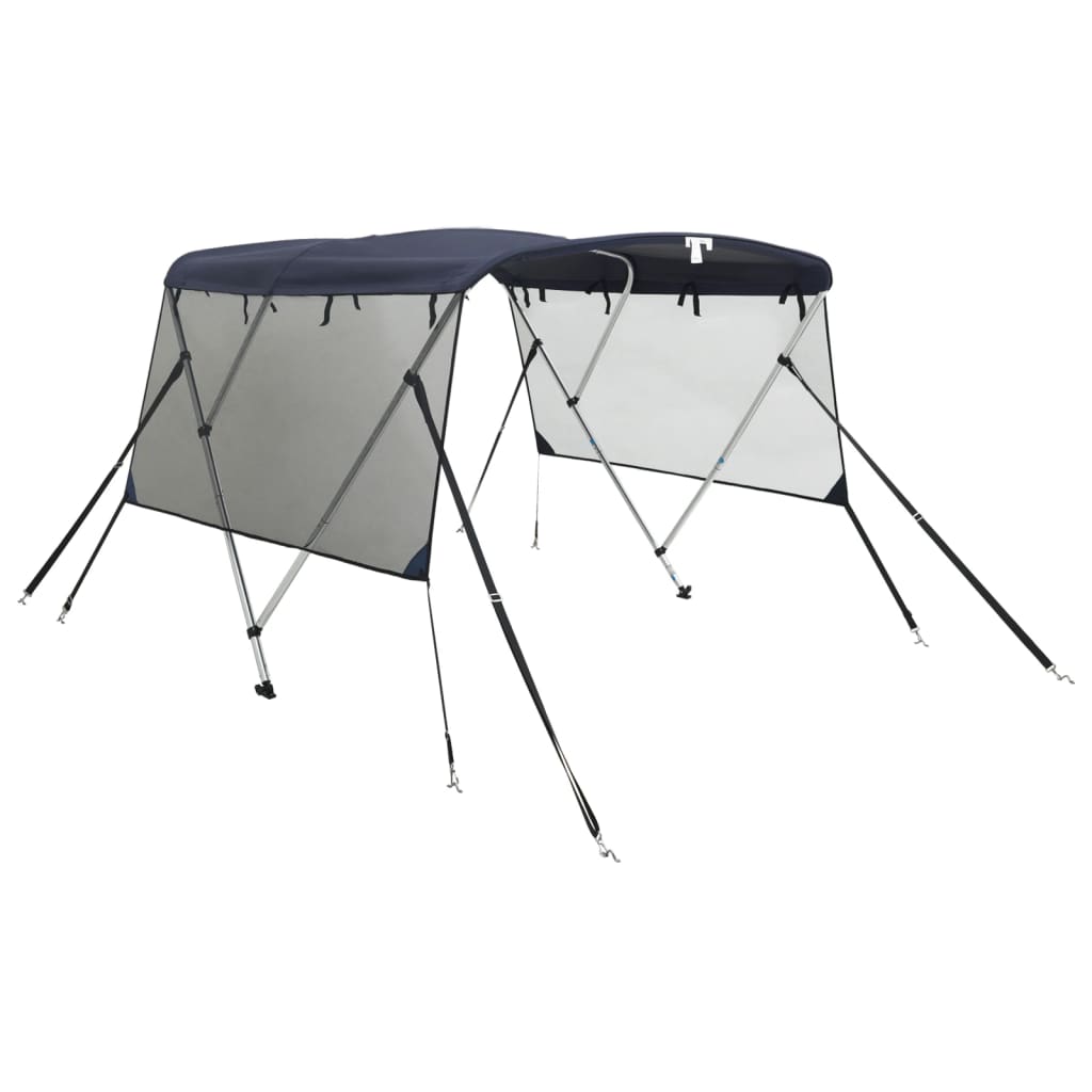 Bimini di Prua Pareti Laterali Rete 3 Archi 183x(185-198)x137cm