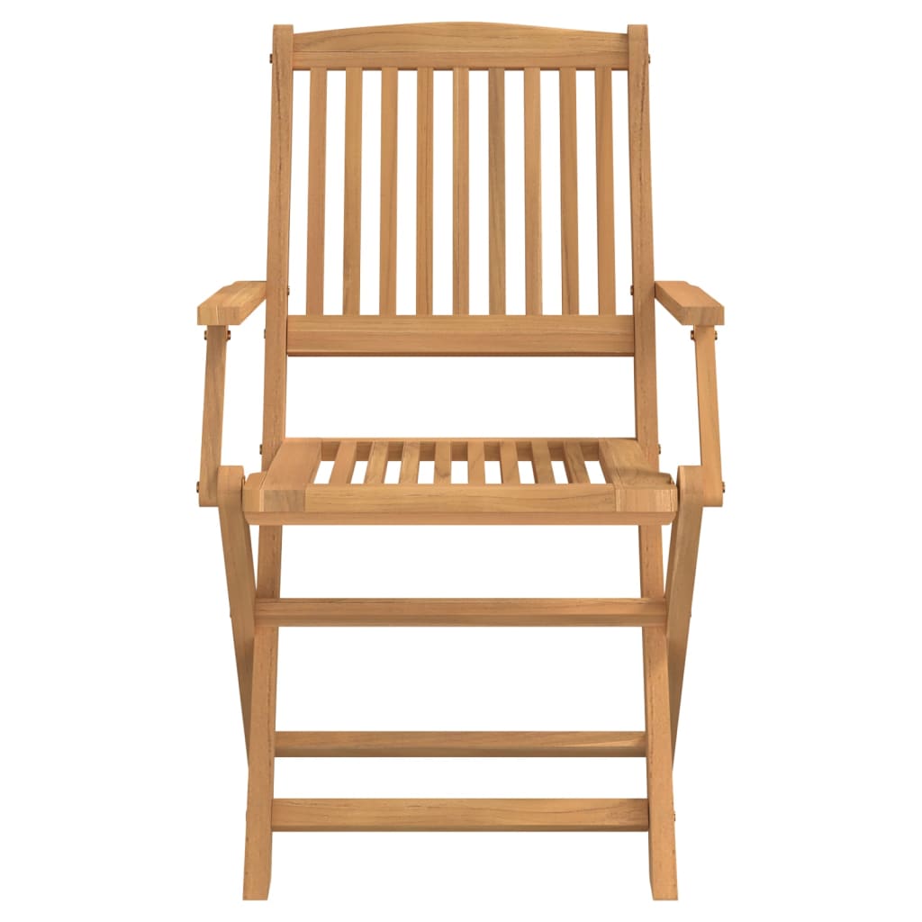 Set da Pranzo da Giardino 9 pz Legno Massello di Acacia