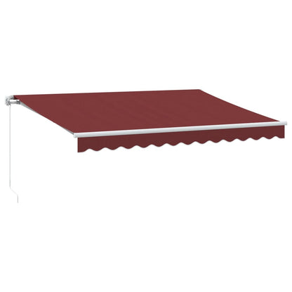 Tenda da Sole Retrattile Manuale con LED BordÃ² 350x250 cm