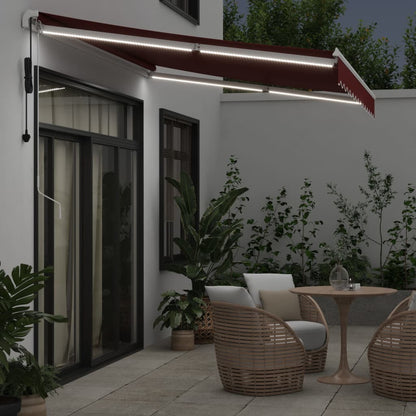 Tenda da Sole Retrattile Automatica con LED BordÃ² 350x250 cm