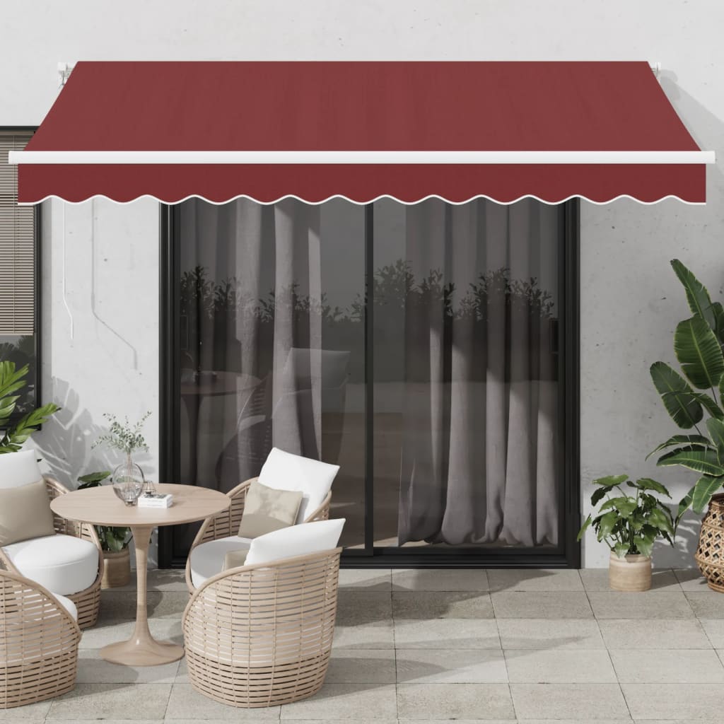 Tenda da Sole Retrattile Automatica con LED BordÃ² 350x250 cm