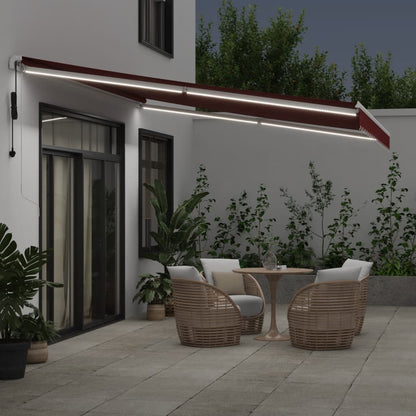 Tenda da Sole Retrattile Automatica con LED BordÃ² 450x300 cm