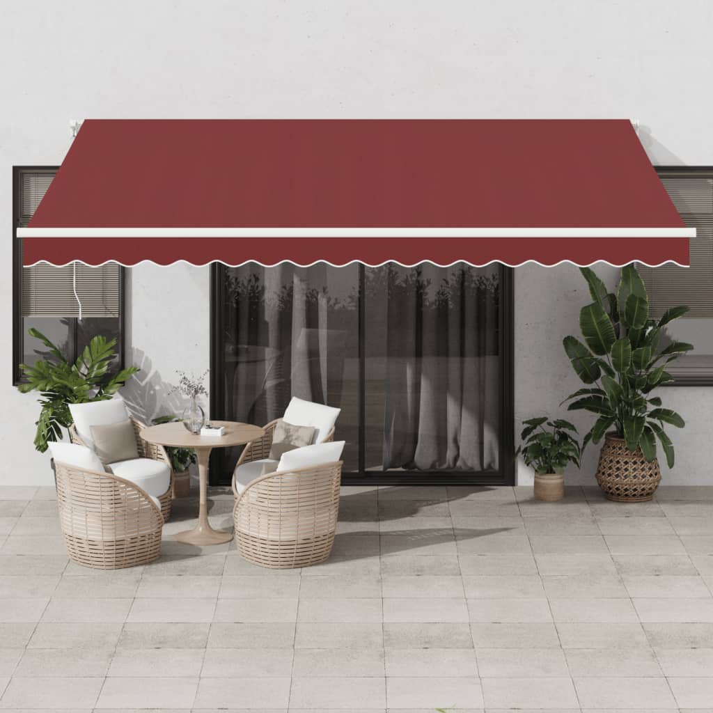 Tenda da Sole Retrattile Automatica con LED BordÃ² 450x300 cm