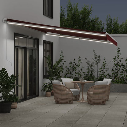 Tenda da Sole Retrattile Manuale con LED BordÃƒÂ² 500x300 cm